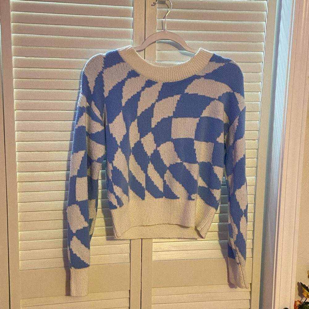 Wild Fable Checkered Sweater